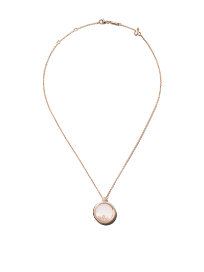 Chopard 18kt Rose Gold Happy Diamonds Icons Pendant Necklace