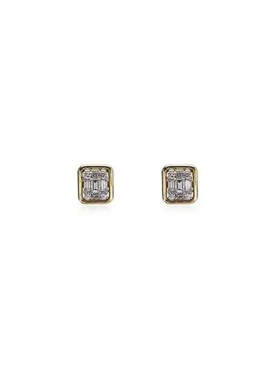 Mindi Mond 18k Yellow Gold Clarity Classic Diamond Stud Earrings - Metallic