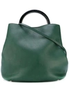 Marni Pannier Tote Bag In Green