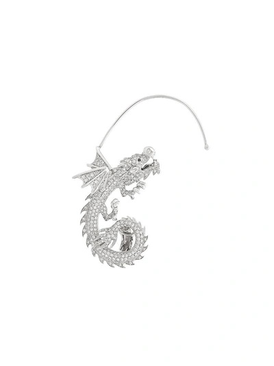 Elise Dray Dragon Cuff Earring In Metallic