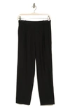 Vince Flannel Pull-on Pants In Black
