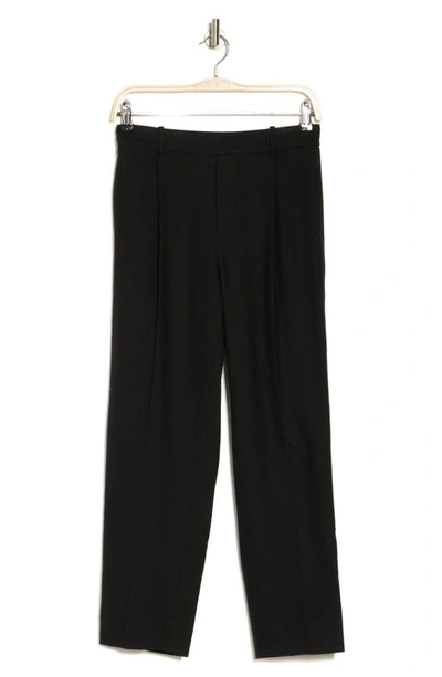 Vince Flannel Pull-on Pants In Black