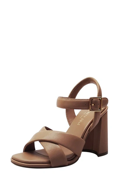 Kenneth Cole Lessia Ankle Strap Sandal In Classic Tan