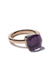 Pomellato 18kt Rose & White Gold Small Nudo Amethyst Ring In Violet