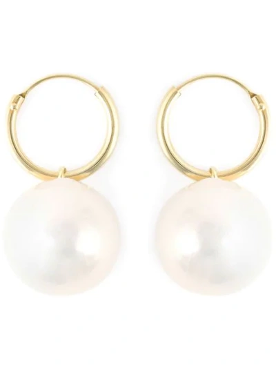 Wouters & Hendrix Gold 'pearl' Set Of Earrings - White