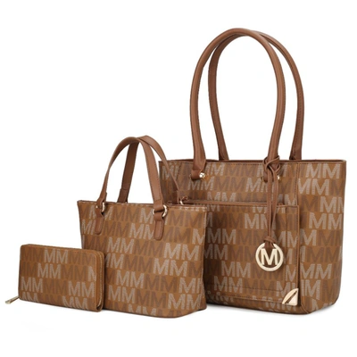 Mkf Collection By Mia K Lady Ii M Signature Tote & Wallet Set In Multi
