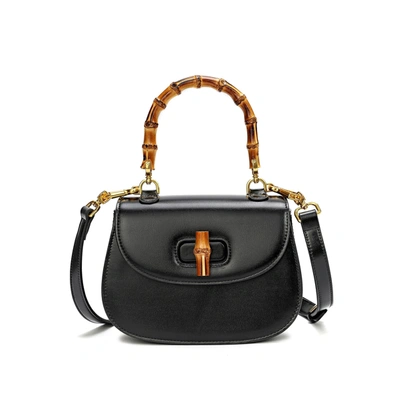 Tiffany & Fred Paris Tiffany & Fred Smooth Leather Satchel/shoulder Bag In Black