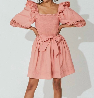Cleobella Cassia Mini Dress In Rose In Multi