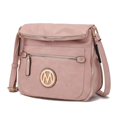 Mkf Collection By Mia K Luciana Vegan Leather Crossbody Handbag In Multi