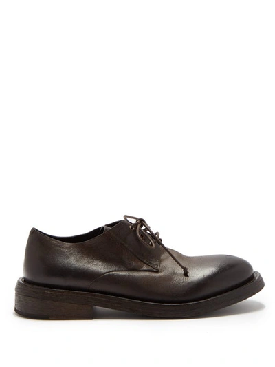 Marsèll Cetriolo Leather Derby Shoes In Brown