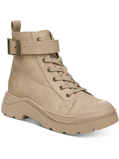 Zodiac Ryane Womens Faux Leather Casual Ankle Boots In Grey