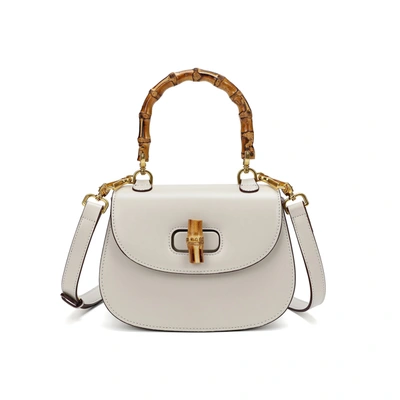 Tiffany & Fred Paris Tiffany & Fred Smooth Leather Satchel/shoulder Bag In White