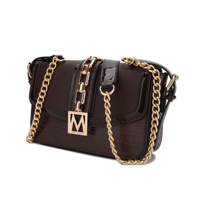 Mkf Collection By Mia K Wendalyn Vegan Leather Crossbody Handbag In Gold