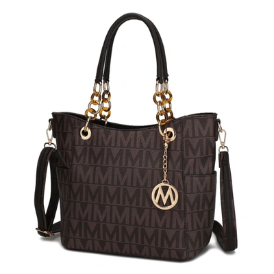 Mkf Collection By Mia K Kissaten Milan "m" Signature Tote Handbag In Gold