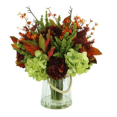 Creative Displays Fall Arrangement W/ Hydrangea, Heather And Pampas