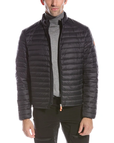 Save The Duck Alex Puffer Jacket In Black