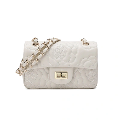 Tiffany & Fred Paris Tiffany & Fred Quilted Sheepskin Crossbody In White
