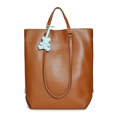 Tiffany & Fred Paris Tiffany & Fred Smooth Leather Top-handle Tote Bag In Brown