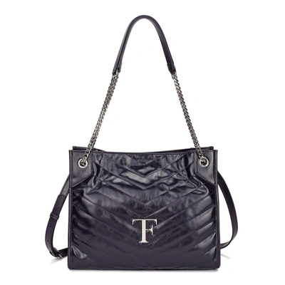 Tiffany & Fred Paris Tiffany & Fred Oil-waxed Leather Tote Bag In Black