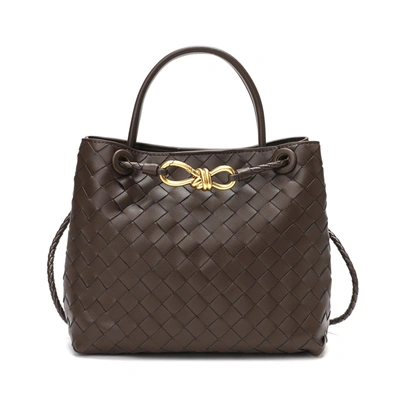 Tiffany & Fred Paris Woven Leather Top-handle/ Shoulder Bag In Brown