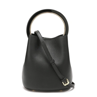 Tiffany & Fred Paris Tiffany & Fred Top-grain Leather Satchel/shoulder Bag In Black
