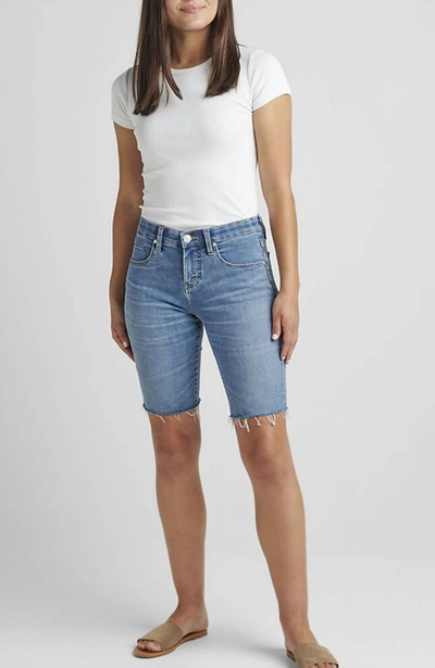 Jag Cecilia Mid Rise Bermuda Shorts In Lakewood In Multi