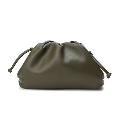 Tiffany & Fred Paris Tiffany & Fred Smooth Leather Pouch/shoulder Bag In Green