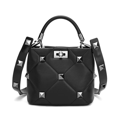 Tiffany & Fred Paris Tiffany & Fred Quilted Sheepskin Leather Crossbody/shoulder Bag In Black