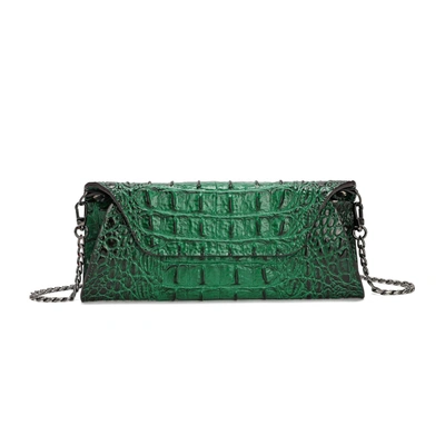 Tiffany & Fred Paris Tiffany & Fred Alligator Embossed Leather Wallet/ Clutch In Green