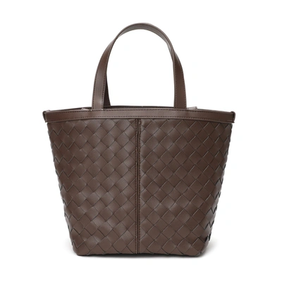 Tiffany & Fred Paris Tiffany & Fred Woven Leather Top-handle/shoulder Bag In Brown
