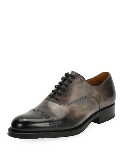 Bally Men's Luthar Injected-sole Oxford In Gray