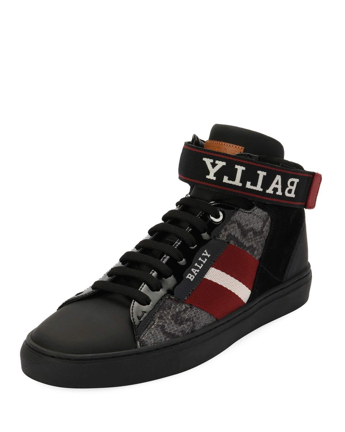 bally snake sneakers