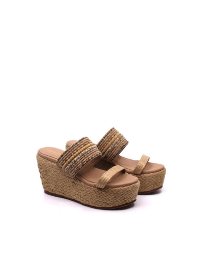 Kaanas Monteverde Wedge In Natural In White