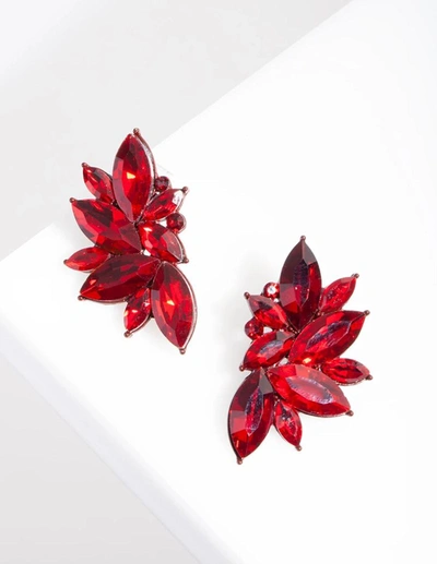 Lovisa Red Gem Statement Stud Earrings