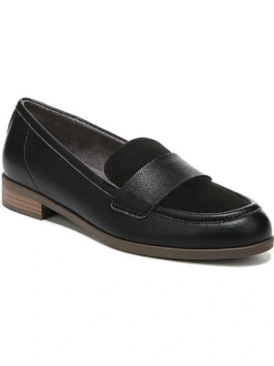 Dr. Scholl's Shoes Rate Moc Womens Slip On Loafers In Black
