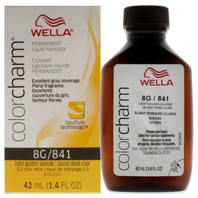 Wella Color Charm Permanent Liquid Haircolor - 841 8g Light Golden Blonde By  For Unisex - 1.4 oz Hai