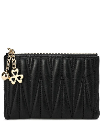 Tiffany & Fred Quilted Leather Wallet In Black