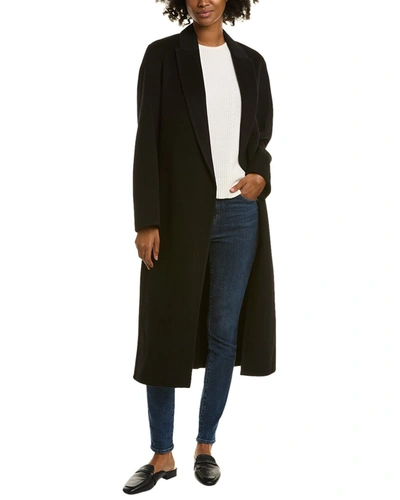 Vince Classic Wool & Cashmere-blend Coat In Black