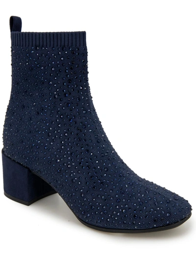 Kenneth Cole Rida Womens Block Heel Dressy Ankle Boots In Multi