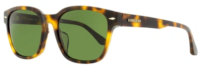 Longines Men's Rectangular Sunglasses Lg0015h 52n Havana 56mm In Multi