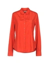 Band Of Outsiders Solid Color Shirts & Blouses In Red