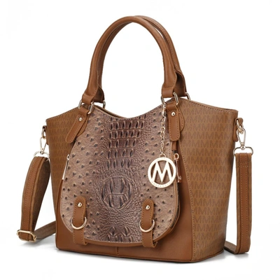 Mkf Collection By Mia K Jacqueline Signature Satchel Handbag In Multi