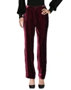 F.r.s For Restless Sleepers Tartaro Cropped Velvet Trousers In Red