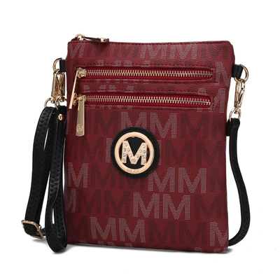 Mkf Collection By Mia K Gaia Milan M Signature Crossbody Handbag In White