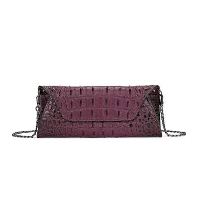 Tiffany & Fred Paris Tiffany & Fred Alligator Embossed Leather Wallet/ Clutch In Red
