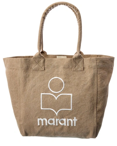 Isabel Marant Yenky Small Canvas Tote In Beige