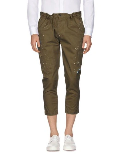 Dsquared2 3/4-length Shorts In Military Green