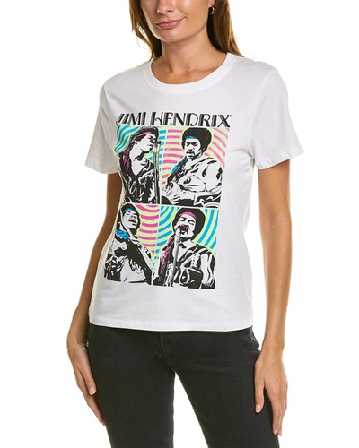 Prince Peter Jimi Hendrix Montage T-shirt In White