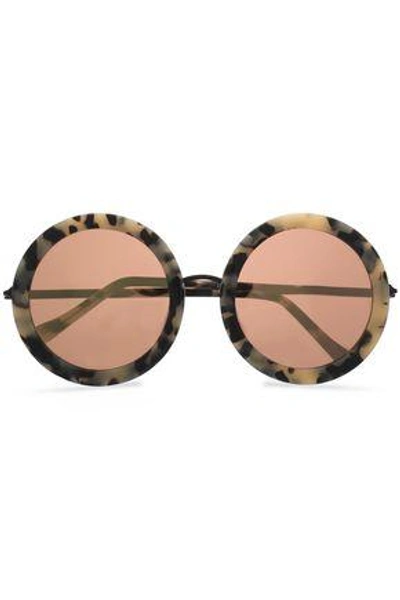 Sunday Somewhere Woman Isabella Round-frame Acetate Sunglasses Cream