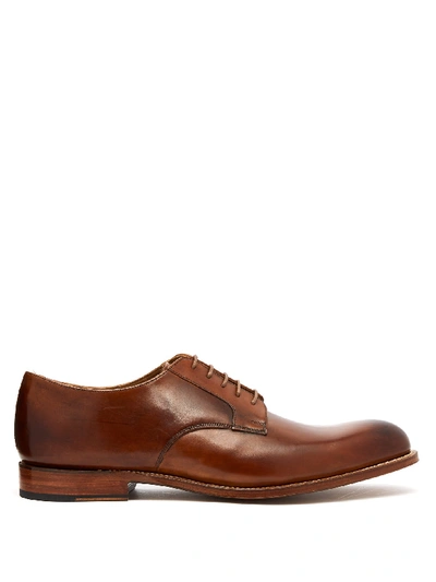 Grenson Bert Cap-toe Leather Oxford Shoes In Brown